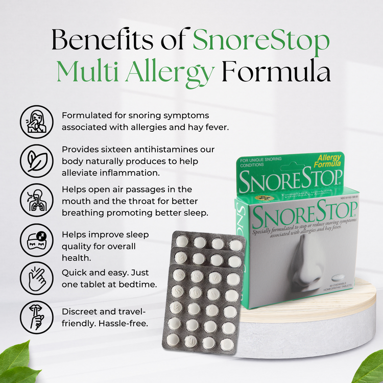 SnoreStop Anti-Snoring Multi Allergy Formula