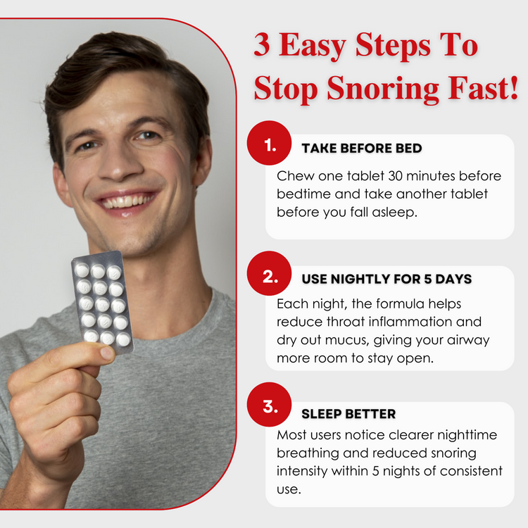 SnoreStop® Anti-Snoring Chewable Tablets