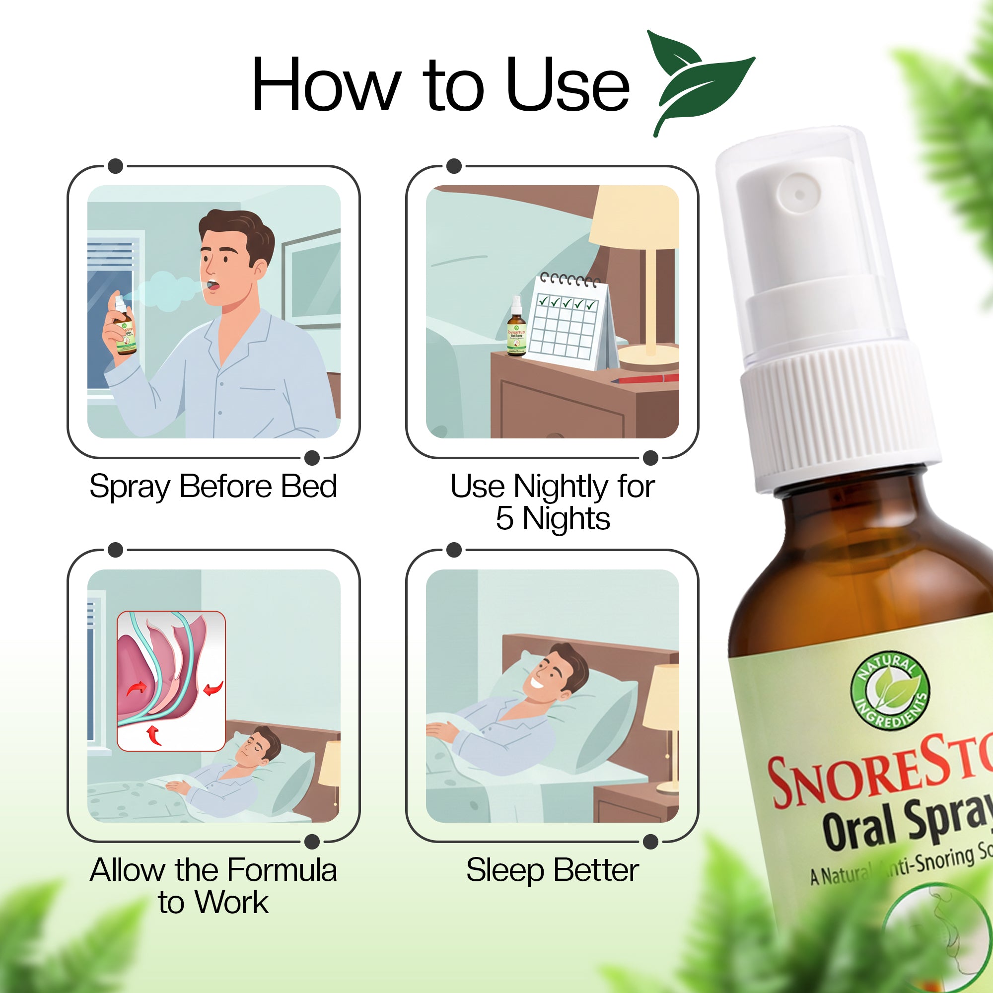 SnoreStop® Anti-Snoring Oral Spray