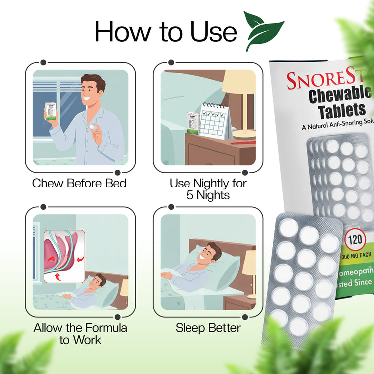 SnoreStop® Anti-Snoring Chewable Tablets