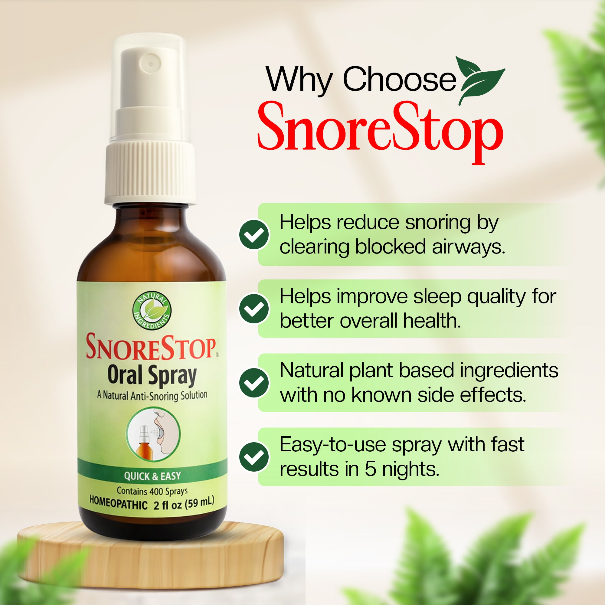 SnoreStop® Anti-Snoring Oral Spray