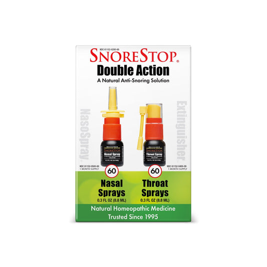 SnoreStop Anti-Snoring Double Action Nasal + Throat Spray - SnoreStop